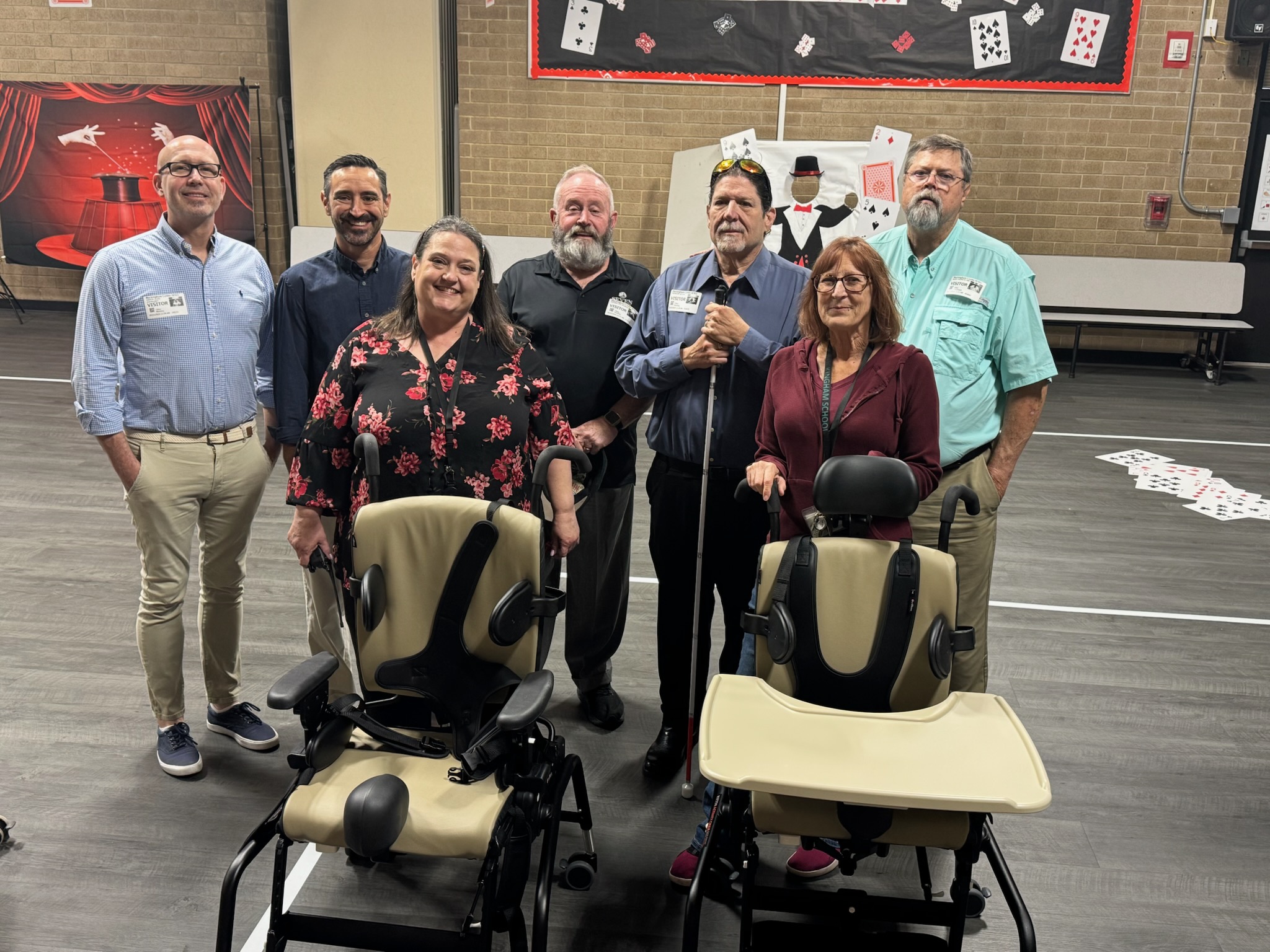 SWFMCC Board members visiting Buckingham Exceptional School